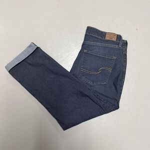 Levi Strauss Signature Women's 12 Mid Rise Boyfriend Jeans Blue Denim W31